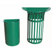 Corbeille Rio - Modèles Ronde et Demi-Rond - 5 Couleurs - Capacité jusqu'à 65L - Structure en fer plat 20 x 4 mm_2