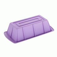 Moule à cake flexible en silicone Hygiplas violet_2