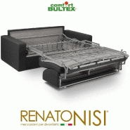 Canapé convertible express CRÉPUSCULE - Matelas comfort BULTEX® 140 cm - Revêtement gris graphite - Fabrication italienne_2