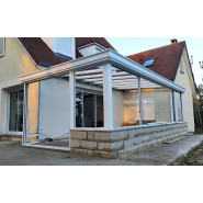 Véranda sur mesure en aluminium Blanc - Vitrage teinté_2