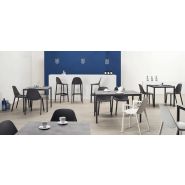 Chaise de restaurant - modèle Piu - technopolymère recyclé renforcé fibre de verre - usage intérieur/extérieur - empilable_2
