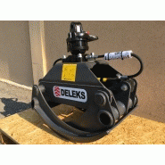 Dk-14 grappin forestier + rotator baltrotor 3 tonnes pour pelleteuse - deleks srl_2