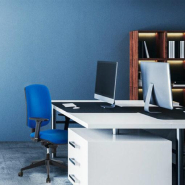 Fauteuil de bureau Shana neuf - synchrone blocable 5 positions - réglable en hauteur - divers coloris - accoudoirs 4D_2