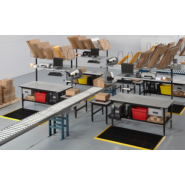 Poste d'emballage ergonomique - modulable et évolutif - hauteur réglable de 29 à 36 pouces - supporte jusqu’à 1 800 livres - fabriqué au Canada_2