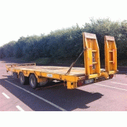 Remorque porte-engins Verem - référence 6399 - 19T PTC - 2 essieux - plateau basculant_2