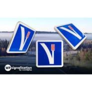 Panneau indication voie de détresse à droite C26A - signalisation routière obligatoire_2