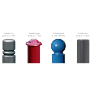 Potelet province peint sur zinc - Hauteur 1180 mm - Tube acier Ø76 ou Ø114 mm - Modèles City, Agora, Boule, Inox brossé_2