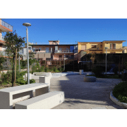 Table kube UM372M - béton préfabriqué gris granite aspect lisse_2