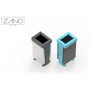 Poubelle publique Reliq - Zano - Design élégant et personnalisable - Acier inoxydable ou noir - 30 kg_2