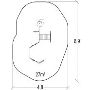 Diabolo Baby - Structure pour aire de jeux Proludic - Largeur 3,87 m - Réf. J38709® - Pour enfants dès 0,5 an_2