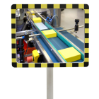 Miroir plat de contrôle Noir et Jaune - 400 x 600 mm - Réflecteur Poly+ - Garantie 6 ans_2