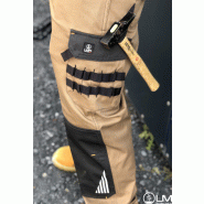 Pantalon de travail coton poly - Gris/Noir, taille 54 - Multiples poches et système Full Range_2