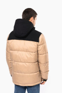 Parka matelassée à capuche bi-ton unisexe - Tissu antistatique et déperlant - Réf: K6163_2