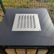 Corbeille City avec cendrier inox_2