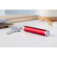 Porte-clés lampe de poche - plastique avec 1 LED - gravure lumineuse - livré avec piles bouton_2