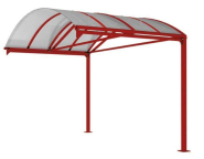 Abri vélos Voûte Surdimensionné - Largeur 5000mm, Hauteur 3010mm, Profondeur 4160mm - Structure en acier galvanisé_2
