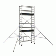 Échafaudage roulant aluminium Neolium SX - Comabi SNC - hauteur de travail maxi 7,8 m - montage sécurisé et roues anti-trace_2