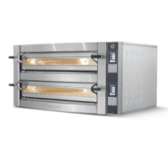 Four à pizza avec sole fixe, façade en acier inoxydable arrondie - Cuppone Michelangelo_2