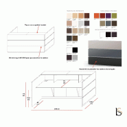 Comptoir d'accueil lumineux Pearl - ACOA - Blanc brillant_2