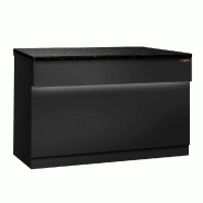 Comptoir caisse TORONTO - L1150 mm - Plan de travail en granit Noir - P900_2