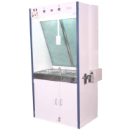 Double Labo DLP05 DUO : Laveur de pistolet et plan de travail - Ventilation 3600 m3/h - Plan de travail inox - Norme AFNOR T.35.013_2