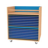 Mobilier de séchage pour dessins en crèche