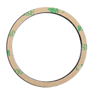 Chargeur sans fil magnétique rapide 10W - Boîtier en bambou avec témoin LED et anneau métallique_2