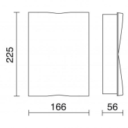 Applique Aldiola IP66 LED COB 52W 3000K - 3400 lumens - éclairage haut et bas - coloris gris_2