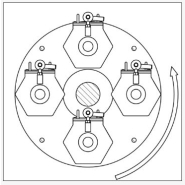 Centrifugeuse satellitaire rotative pour les opérations de tribofinition_2