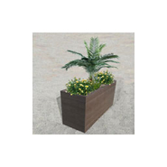 Jardinière 100 % plastique recyclé - BOREA - Lattes horizontales languette-rainure - Plusieurs coloris disponibles_2