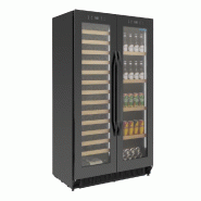 Armoire à boissons 2 zones - bière et vin - double porte Série G - Polar - GL097_2