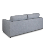Canapé convertible PRIMO - Ouverture express 140 cm - Dossier moelleux - Matelas 14 cm - Tweed gris clair_2
