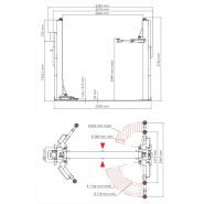Appareil de levage 2 colonnes KSN32 pour voitures