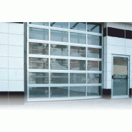 Porte industrielle levante vitrée woodgrain M - 4250 / 5750_2