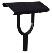 Assis-debout Norvège - Structure acier Ø76mm - Assise galvanisée perforée - Hauteur 747mm - Fabrication Française_2