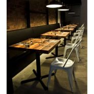 Chaise de terrasse - style vintage - acier - usage intérieur/extérieur - empilable - plusieurs couleurs_2