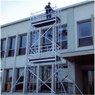 Modèle IP échafaudage roulant aluminium ULTRALU - Hauteur travail/plancher maxi 14,30 m / 12,30 m - Usage intensif_2
