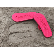 Tongs publicitaires personnalisables - PE et PVC - Semelles rouges - Minimum 50 paires_2