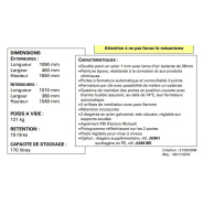 Armoire de sécurité pour produits inflammables  capacité 170 L - JU450 - DELAHAYE INDUSTRIES_2