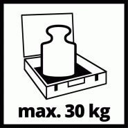 Mallette de rangement E-Box M55/40 Einhell - Résistante aux éclaboussures, capacité 30 kg, avec doublure en mousse_2