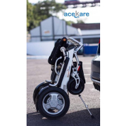 Fauteuil roulant électrique transportable avec dossier semi-inclinable, idéal en terrains accidentés - CITY_2