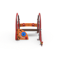 Toboggan pour enfant en métal Gibo JG10 - Structure en acier inoxydable et surface de glissement ondulée_2