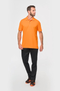 Polo manches courtes homme - Réf: WK274 - 65% polyester / 35% coton - antibactérien et antiboulochage - Lavable à 60°C_2