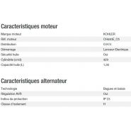 Technic 7500 TA AVR C5 - Groupe électrogène Kohler - Puissance max 6,50 kW - Gamme Technic_2