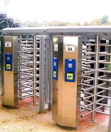 Tourniquet pleine hauteur TR 129 - double accès - structure robuste en acier galvanisé et inox - Saima_2