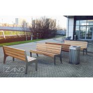 03.051.Sn - Poubelle Calypso Zano - 65L - Structure acier noir ou inoxydable, parements tubes d'acier_2