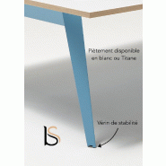 Bureau bench 4 personnes Pigreco - Martex. - Titane_0
