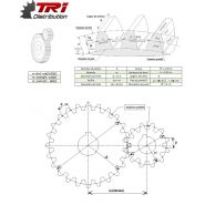 Engrenage à moyeu module 2 - t.R.I. - denture traitée - 12 à 60 dents_2
