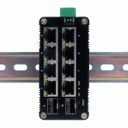 EXSYS EX-62035MPoE-SFP Mini commutateur industriel 8+2 ports Gigabit SFP PoE+, géré par le Web_2