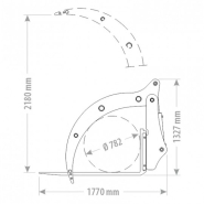 Pince à bois 2 bras avec fourche à palette_2